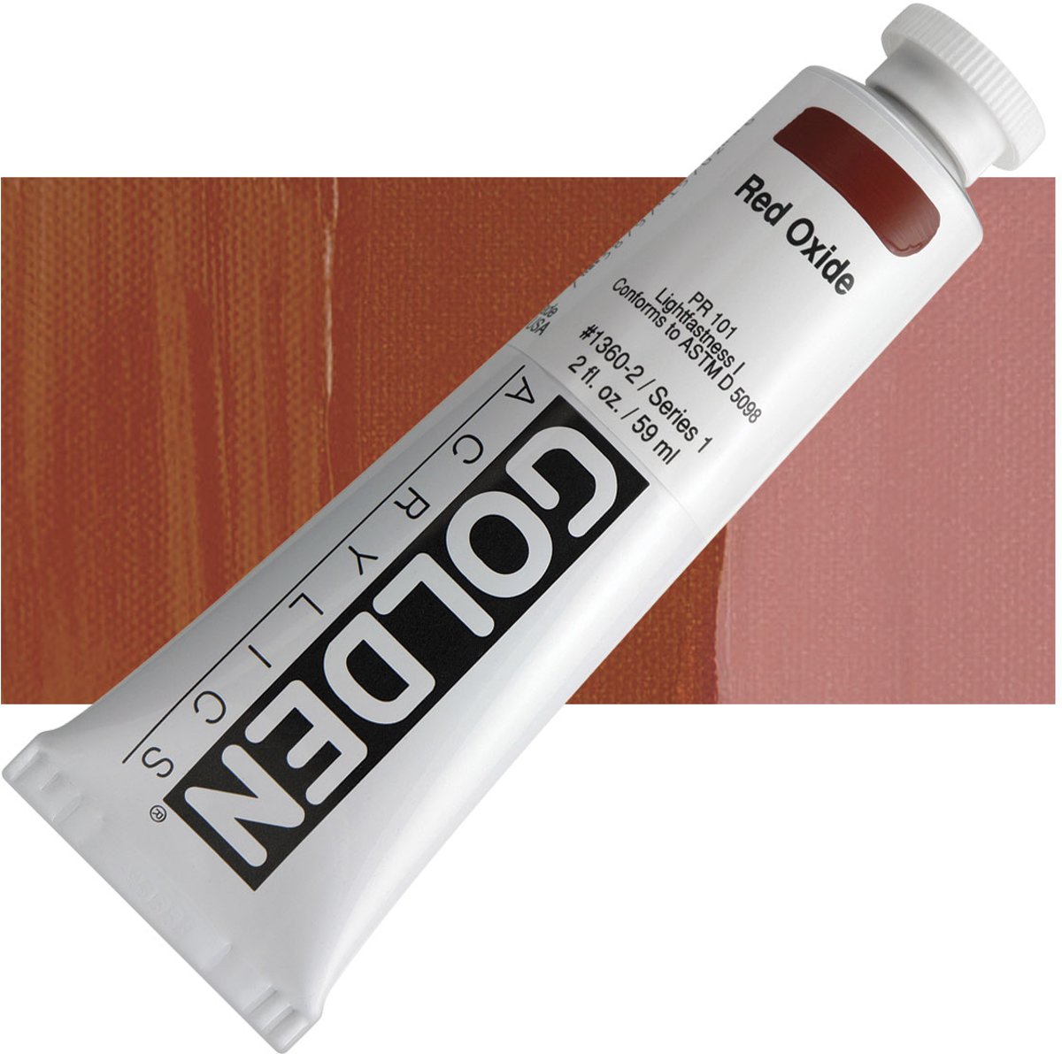 Golden Heavy Body Acrylverf Serie 1 | Red Oxide (1360-2) 59ml